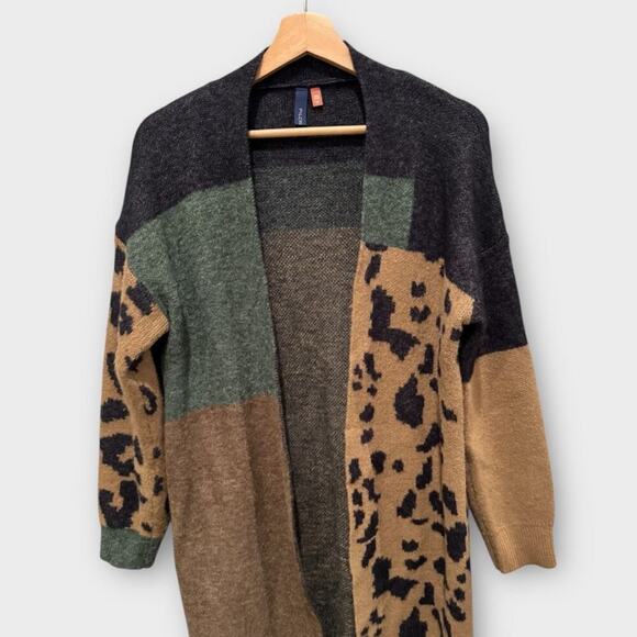 Pilcro Animal-Printed Duster Cardigan One Size - Picture 5 of 8